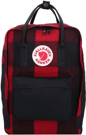 Fjällräven Kanken Re-Wool Mochila 40 cm compartimento para portatíl red-black