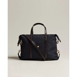 Mismo M/S Utility Nylon Duffle Bag Navy/Dark Brown - Sininen - Size: One size - Gender: men