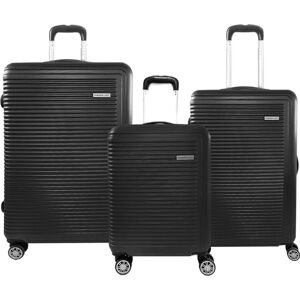 Evasion Light Lot de 3 valises rigides Summer Extensibles 77, 67 et 55 cm Noir