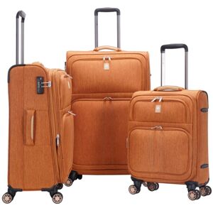 Lys Lot de 3 valises souples 355 55, 67 et 77 cm Cognac