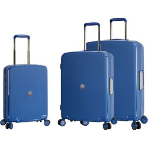 Snowball Lot de 3 valises rigides 37103 55, 67 et 78 cm Bleu - Publicité