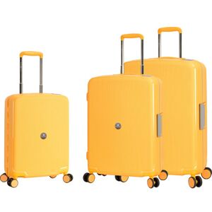 Snowball Lot de 3 valises rigides 37103 55, 67 et 78 cm Jaune - Publicité