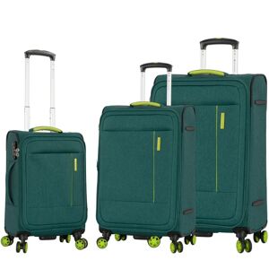 Snowball Lot de 3 valises souples 39303 55, 67 et 77 cm Dark green
