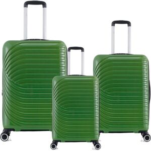 Lys Lot de 3 valises rigides 328 55, 66 et 76 cm Vert