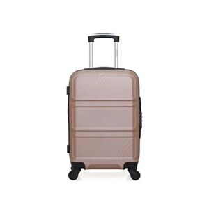 Hero - valise cabine abs utah 55 cm 4 roues - rose dore - Publicité