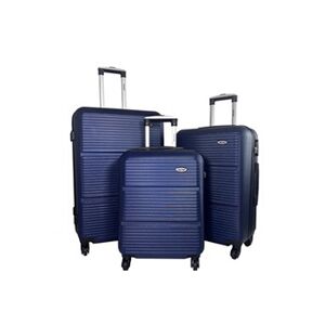 Bleu Cerise Set de 3 valises Cactus BLEU MARINE - CA1035A3 - Publicité