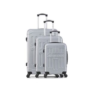 Sinéquanone set de 3 valises rigides hemera - gris - Publicité