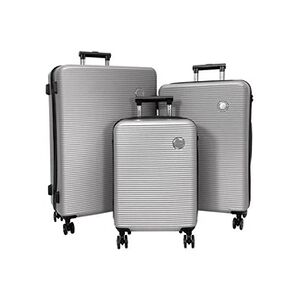 David Jones Set de 3 valises ARGENT - BA10263 - Publicité