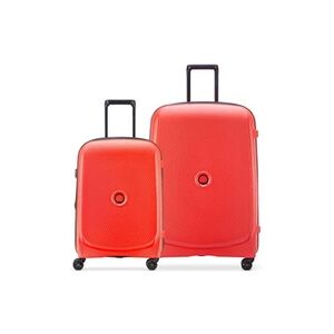 Delsey PARIS - BELMONT PLUS - Set de 2 valises rigides 55cm/ 76cm - Rouge pale - Publicité