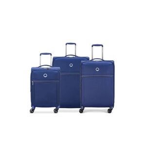 Delsey PARIS - BROCHANT 2.0 - Set de 3 valises souples 55cm/ 67cm/ 78cm - Bleu - Publicité