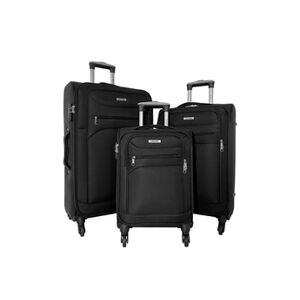Degre Lot 3 valises souples dont 1 valise cabine Degré Noir - Publicité