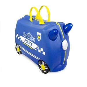 trunki Valise roulettes enfant voiture de police Percy bleu