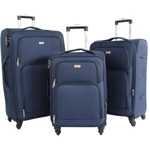 ALISTAIR Plume 2.0 – Set de 3 Valises 58cm-68cm-78cm - Toile Souple - Marque française - Garantie 2 ans en France - Bleu - Publicité