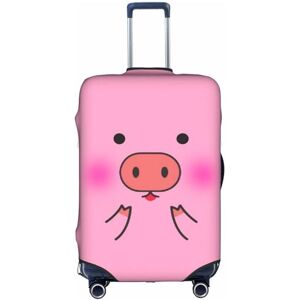 Aotmany Pink Pig Housse de bagage de voyage pour bagages de 45,7 à 81,3 cm, housse de protection élastique avec fermeture éclair dissimulée pour valise à roulettes approuvée par la TSA, Comme indiqué - Publicité