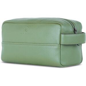 VON HEESEN Trousse de toilette pour homme et femme, vert, 1 compartiment principal - Publicité