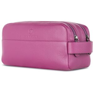 VON HEESEN Trousse de toilette pour homme et femme, rose bonbon, 2 compartiments principaux - Publicité