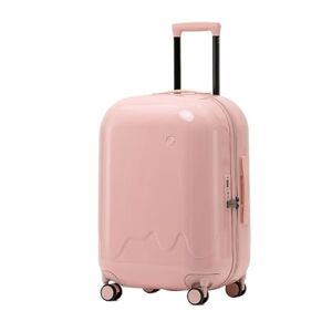 Wnota Bagage Ensemble De Bagages Rigides avec Trou De Chargement USB, Valise À roulettes avec Serrure À Code TSA Valise Trolley (Color : Rosa, Size : 24IN) - Publicité