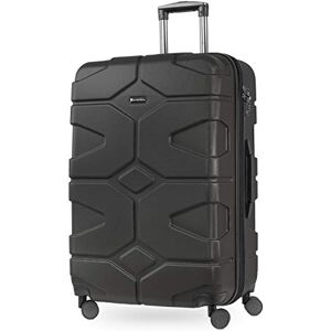 HAUPTSTADTKOFFER X-Kölln Valise rigide grande Bagage Trolley 4 roues extensible, TSA, 76 cm, 120 litres, Graphite - Publicité