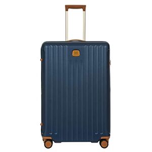 Bric's Trolley Rigid Expandable Capri Collection, Grande Valise à 4 Roues, Légère et Résistante, Connexion USB, Serrure TSA Intégrée, Dimensions 53x78x31/35, Bleu - Publicité