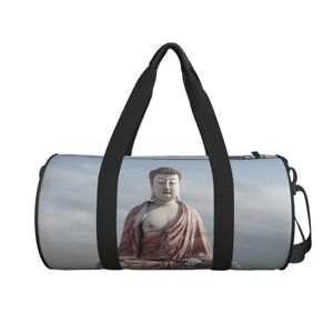 VACSAX Grand sac de voyage imprimé statue de Bouddha blanc sac de voyage mignon sac de week-end grand sac de nuit sac de sport à emporter pour voyage d'affaires, Noir , Taille unique - Publicité