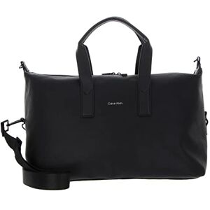 Calvin Klein Sac Week-End Homme Ck Must Pique Bagage À Main, Noir (Ck Black), Taille Standard - Publicité