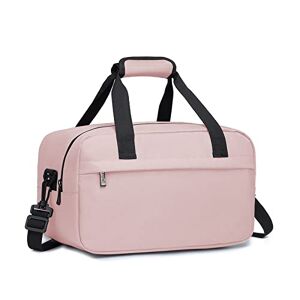 Kono Sac de Voyage 35x20x20cm Pliable Sac Cabine à Main Léger pour Ryanair avec Bandoulière 14 litres, Rose - Publicité