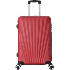 TROLLEY ADC Valise Cabine 55x34x23 Rigide, Légère 2,5 Kg 39 litres 4 Doubles Roues Silencieuses Maniable, Pratique et Étanche Collection Elegance Bordeaux - Publicité