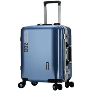 YXKJDS Valise à roulettes Extensible Rigide Valise à Cadre en Aluminium épaissie et Durable Valise à roulettes 24 Pouces 26 Valise à Mot de Passe de Voyage pour Hommes et Femmes (Blue 24inches) - Publicité