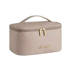 Apooke Trousse de Maquillage Portable de capacité, Trousse de Toilette de Voyage pour Femmes et Filles, Trousse de Toilette avec poignée, Trousse de Maquillage pour Femmes - Publicité