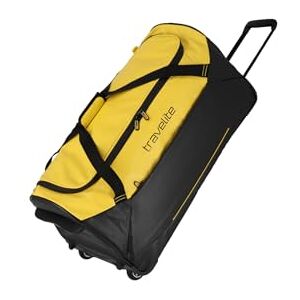 travelite Sac de Voyage à roulettes en matériau imperméable, Bagage Souple Basics avec Grand Compartiment Principal, 71 cm, 97 l, Jaune, Rollenreisetasche 71 cm, Sac de Voyage à roulettes en matériau - Publicité