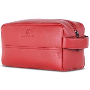 VON HEESEN Trousse de toilette pour homme et femme, rouge, 1 compartiment principal - Publicité