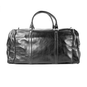 lePelou Sac de voyage en cuir, grand sac de week-end, sac de nuit, sac de sport vintage, Noir , Classique - Publicité