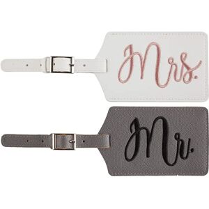 FIBOUND Étiquette de Bagage,Valise Accessoires,Voyage Identifier Étiquettes,Accessoires Voyage,Mr and Mrs Étiquettes d'identification de Valise Luggage Tags avec Sangle à Boucle pour Honeymoon Voyage 2 Pièces - Publicité