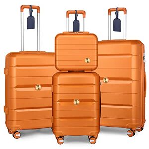 Sea choice Set de Bagages Rigide Ensemble de Bagages Trolley Voyage Léger M-L-XL Con Vanity Lot de 4 Valises Polypropylène Résistant Set 4pcs Con 4 Doubles Roues Serrure TSA YKK Zipper - Publicité