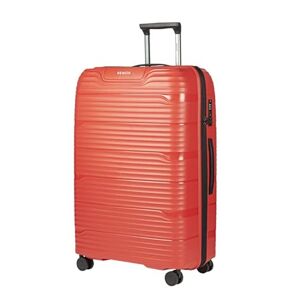 BEMON Valise Rigide légère 4 Roues et Serrure TSA 77cm Bandol Rouge - Publicité