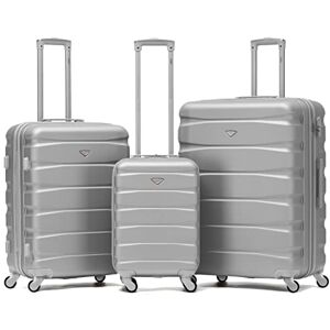 Flight Knight ABS 3 Tailles Valise Legere Compatible avec Air France, Hop! easyJet, RyanAir Et Bien d'autres! Bagage a Main 55x35x20 cm Et Bagage en Soute Grande avec 4 Roues. Publicité