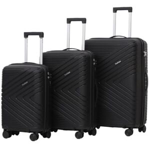 CCQQCPJ Ensembles de Bagages Valise à roulettes Doubles 3 pièces avec Serrure TSA, Valise à roulettes silencieuse à 360 ° - Publicité