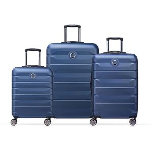 DELSEY PARIS AIR Armour Set de 3 valises rigides 55cm/ 68cm/ 77cm Bleu Nuit - Publicité