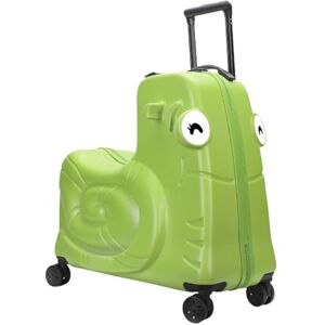 ZZYYZZ Valise à roulettes pour Enfants, Bagage Rigide pour touristes, Valise à roulettes pour garçons et Filles, Valise à roulettes épaisse de Voyage pour Tout-Petits, pour Cadeau,Vert,20 - Publicité