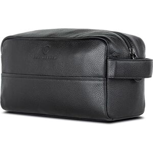 VON HEESEN Trousse de toilette pour homme et femme, Noir , 1 compartiment principal - Publicité