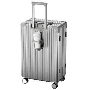 HBBursts Valise Élégante À Ligne Texturée, Boîtier De Chariot À roulettes Universel Pivotant À Grand Volume, Résistant Aux Chutes Et À La Pression, Boîte De Rangement (Color : 20 Rack, Size : Silver) - Publicité