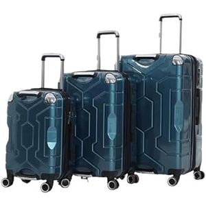 REEKOS Bagage Cabine Valise Cabine Ensembles De Bagages 3 Pièces Valises De Grande Capacité Bagage À Main Valise Bagage Enregistré Bagage Valises de Voyage Valise (Color : D, Size : 20+24+28in) - Publicité