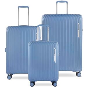 bugatti Hera Valise Rigide 3 pièces Set avec 4 Roues, Valise de Voyage légère, Denim - Publicité