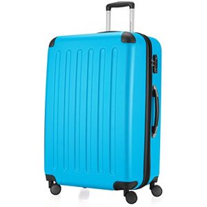 HAUPTSTADTKOFFER Spree Valise plus Grande de soute, Trolley Rigide ABS, TSA, extensible, extra léger, 4 roues, 75 cm, 119 L, Bleu Cyan - Publicité