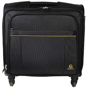 EXACOMPTA Réf. 18834E 1 Pilot Case ordinateur jusque 15,6'' Exactive valise 4 roues avec poignée téléscopique rétractable compatible bagages à main dimensions 42 x 48 x 23 cm Noir - Publicité