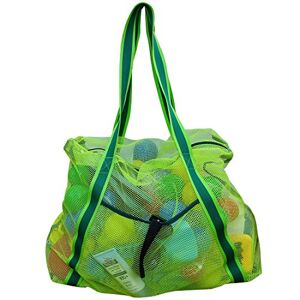Leberna Grand sac de plage pliable léger et résistant en maille pour jouets, Vert, Taille unique - Publicité