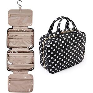 BAGSMART Trousse de toilette de voyage avec crochet de suspension, résistante à l'eau, trousse de maquillage, organisateur de voyage pour accessoires, shampooing, conteneur de taille complète, - Publicité