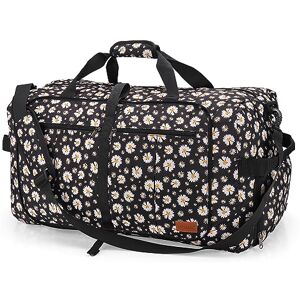 80L Sac de Voyage, Grand Sac de Sport Pliable avec Bandoulière et