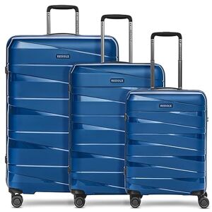 REDOLZ Essentials 10 Set de valises à Coque Dure 3 pièces   en polypropylène léger de Haute qualité   4 roulettes Doubles & TSA pour Femmes & Hommes - Publicité