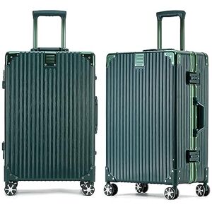 SUCADA Valise à roulettes, Bagage à Cadre en Aluminium avec Serrure TSA, Valise Extensible latérale Rigide avec Port USB (Green 26 inches) - Publicité